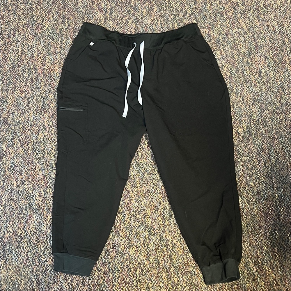 Figs Black Jogger Scrubs